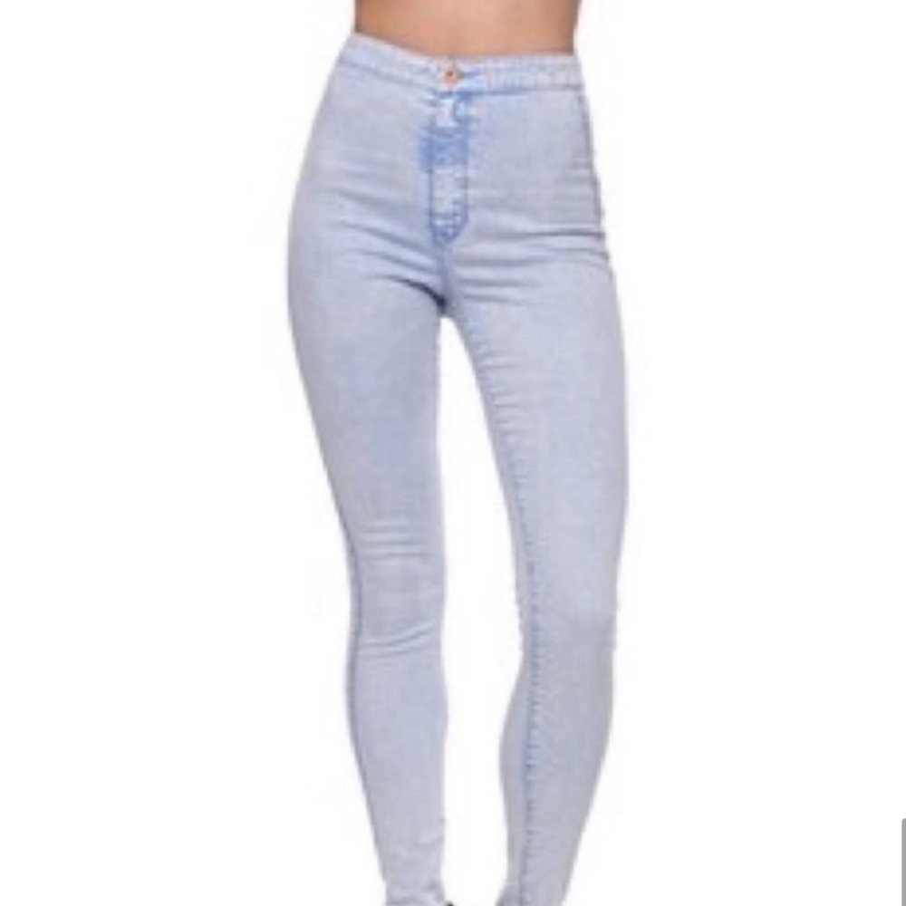 High waist skinny jeans